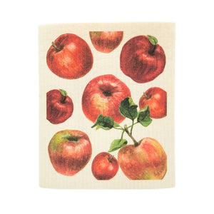 Fall Apple Pattern Swedish Dishcloth