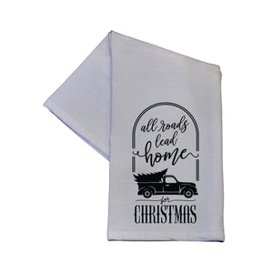 "All Roads Lead Home for Christmas" Tea Towel -  TWL083