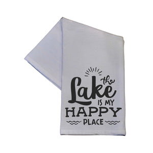 "The Lake Is My Happy Place" Tea Towel -  TWL090