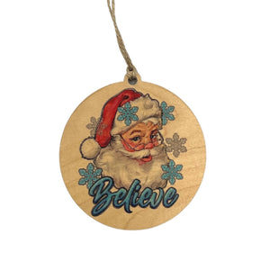 "Believe" Christmas Ornament - WW078