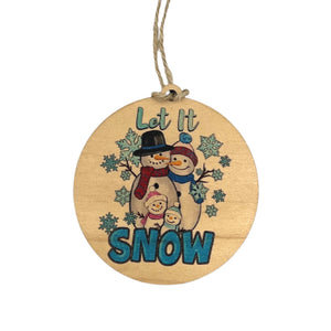 "Let It Snow" Christmas Ornament - WW080