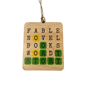 "Fable Story Wordle" Christmas Ornament - WW085