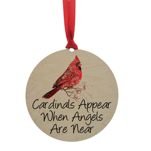 "Cardinals Appear When Angels" Mantle or Wreath Ornament - WXL003