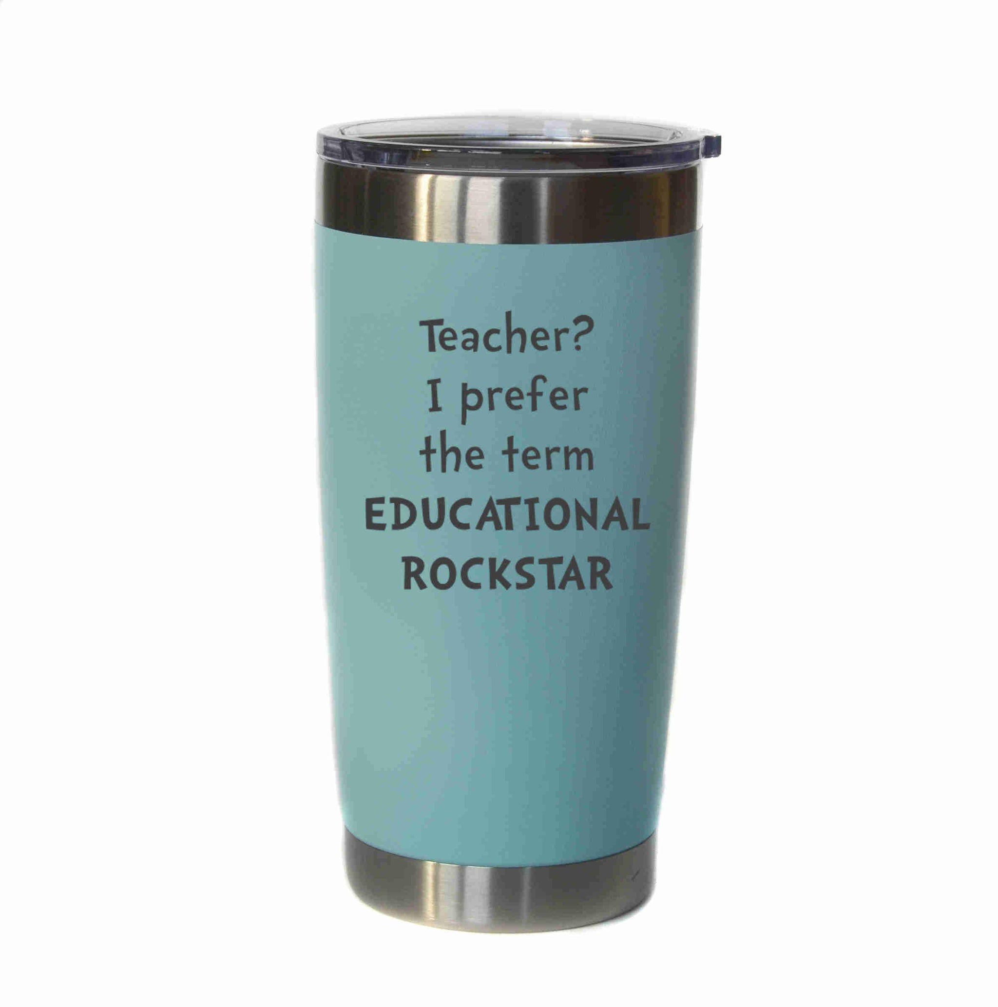 I run on hot tea and books 20 oz. Tumbler - Amped Up Learning