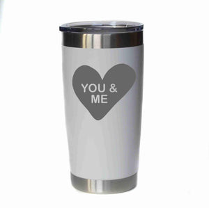 "You And Me" Candy Heart 20 oz. Tumbler - YB042