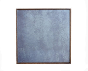 Vertical Winding Path Through Bluebells - Framed Metal Print - MP015 - Driftless Studios