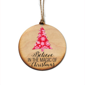 "Believe in the Magic of Christmas" Christmas Ornament- WW002 - Driftless Studios