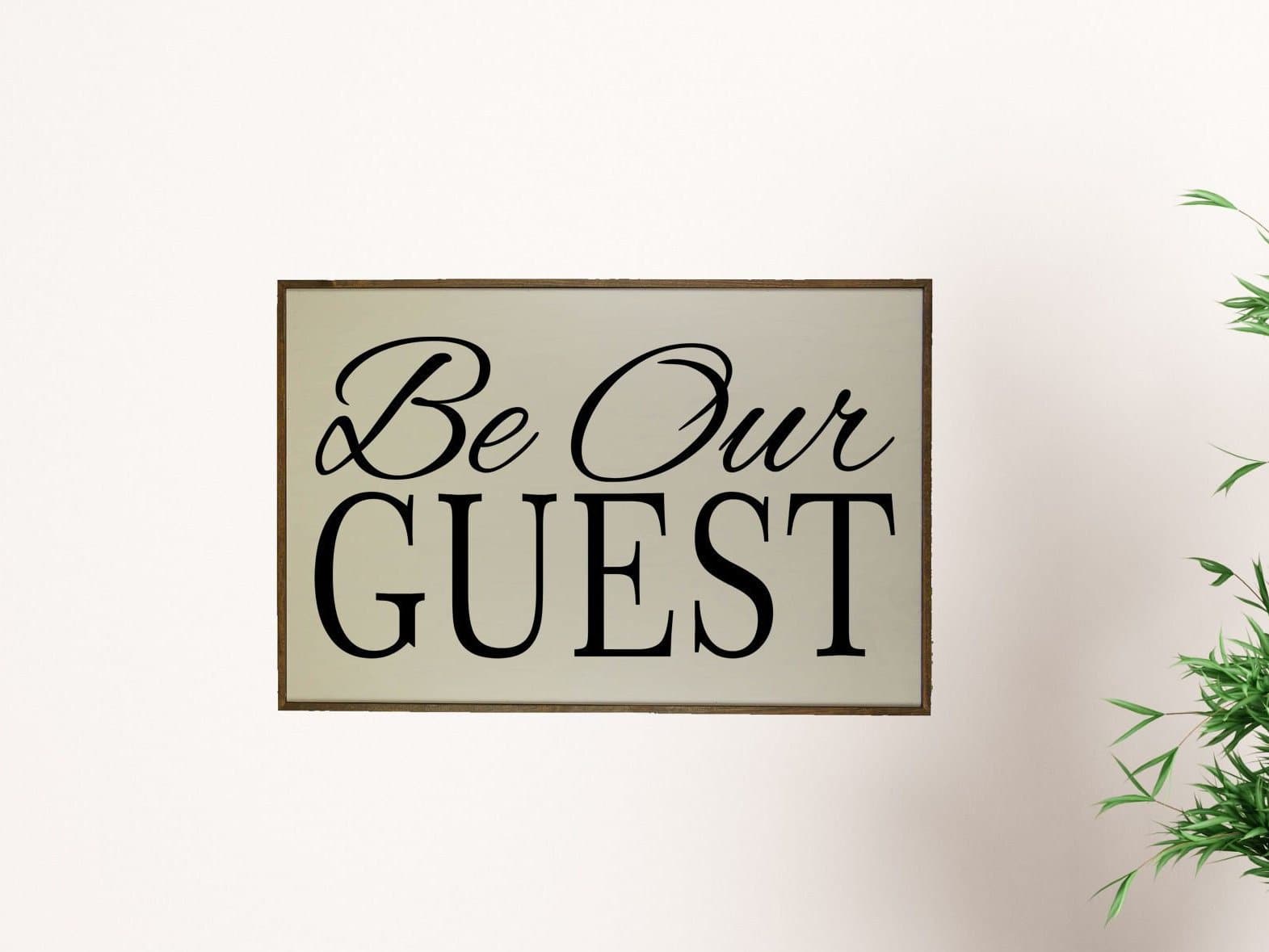 guest-room-decor-be-our-guest-sign-framed-sign-home-wall-decor-driftless-studios for Be Our Guest Sign Printable Free Guest room decor - Be Our Guest Sign - Framed Sign - Home Wall Decor - - Driftless Studios for Be Our Guest Sign Printable Free