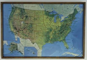 36x24 - Geographical National Parks Map - US Travel Map - UM007 - Driftless Studios